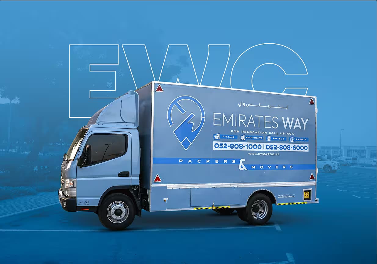 Emirates way cargo branded van